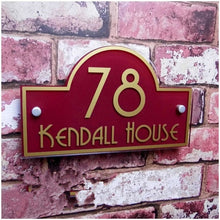 Load image into Gallery viewer, Customised Elegant House Address Name Plaque | Various Styles and Sizes